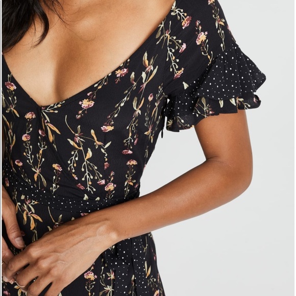 NWT LIKELY Black Floral Melanie Maxi Dress Size 0 - Picture 4 of 10